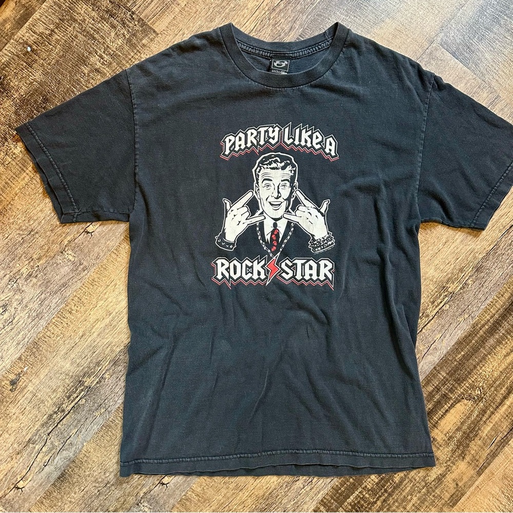 2007 Anchor Blue “Party Like a Rock Star” Tee – Fits M/L